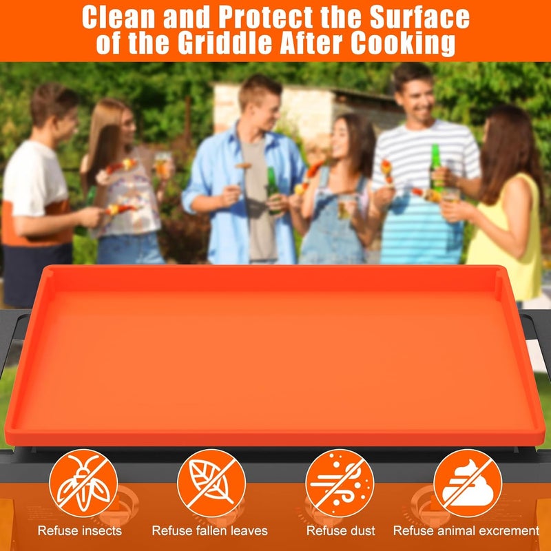 BESSIO Silicone Griddle Mat Cover for Blackstone - 36 Inch True All-Encompassing Coverage Heavy Duty Food Grade Grill Buddy Mat, All Season Cooking Surface Protective Cover - Image 2